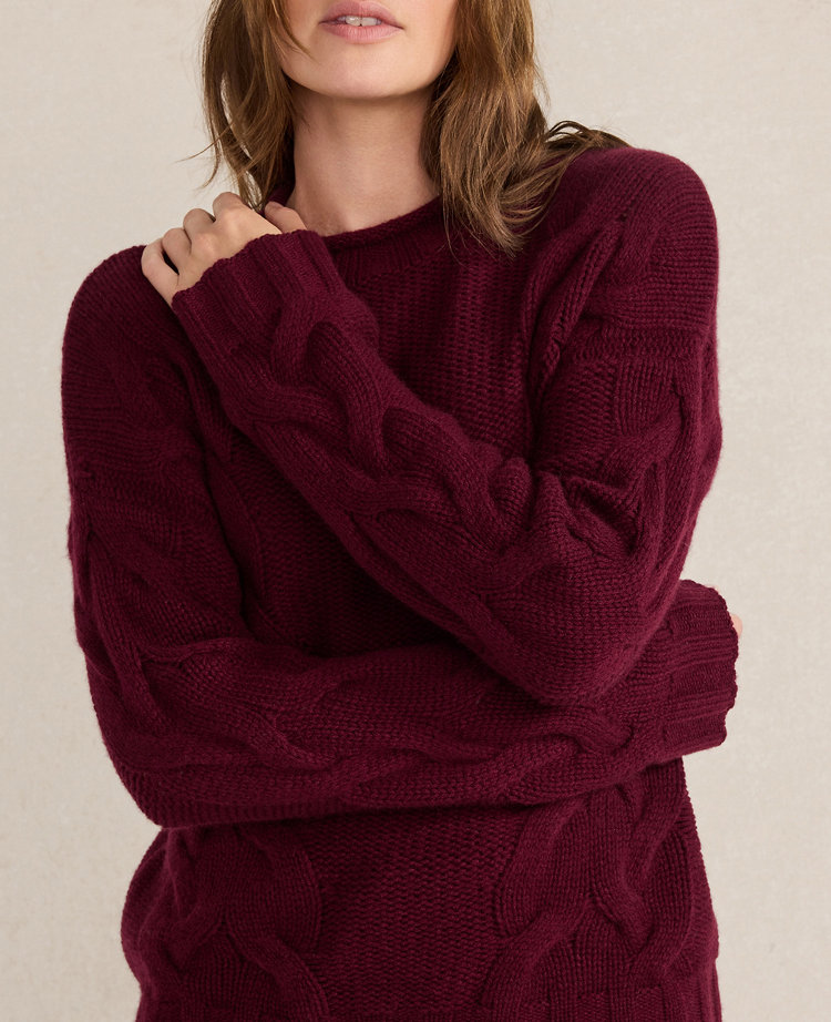 Haven Well Within Cashmere Cable Roll Neck Sweater