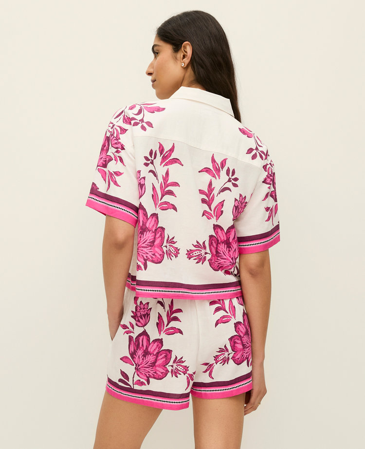 Ann Taylor Floral Two Piece Set Winter White Women's