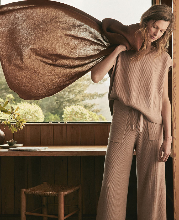 Haven Well Within Organic Cotton Cashmere Wide Leg Pants