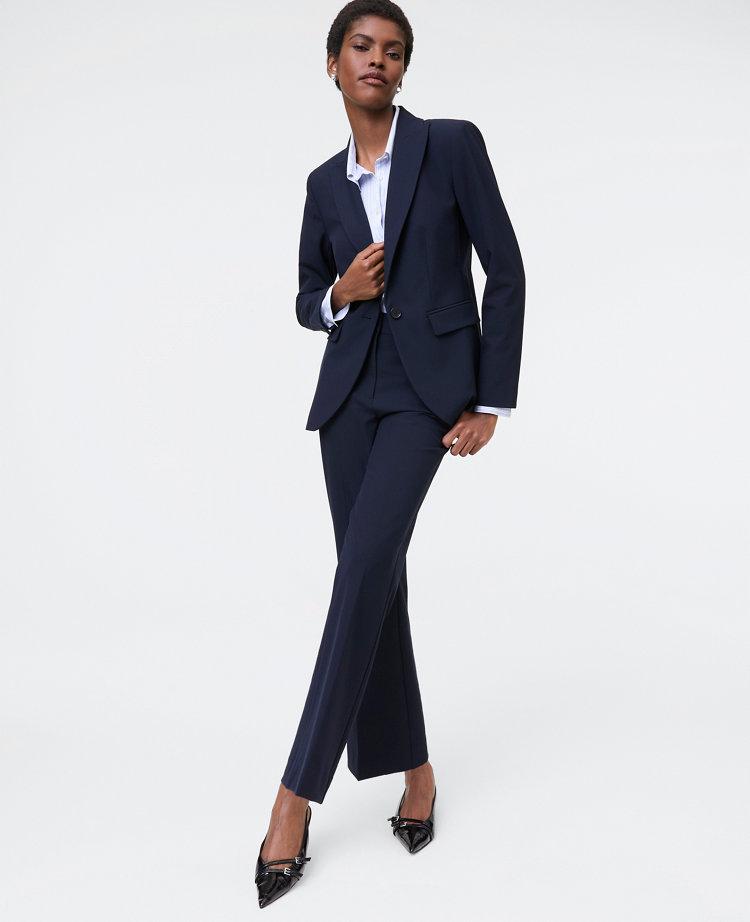 The Petite Flare Ankle Pant in Seasonless Stretch