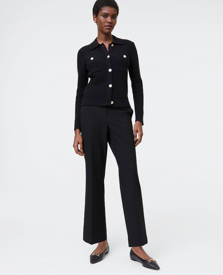 The Petite Flare Ankle Pant in Seasonless Stretch