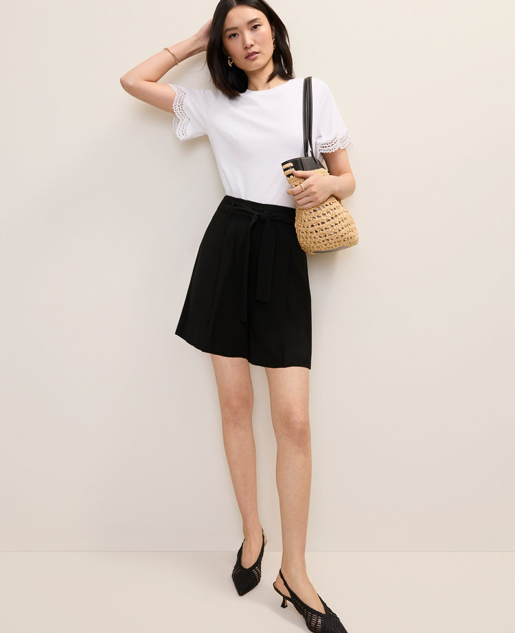 Pleated Paperbag Short