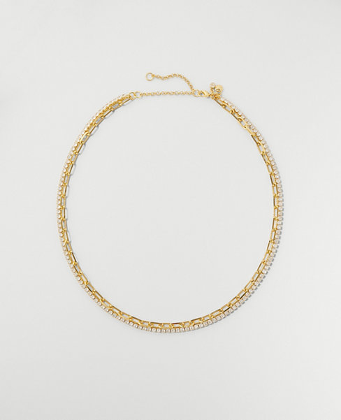Sparkle Chain Link Layered Necklace