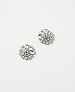 Crystal Floral Stud Earrings carousel Product Image 1