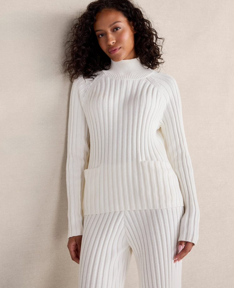 Haven Well Within Organic Cotton Rib Knit Turtleneck