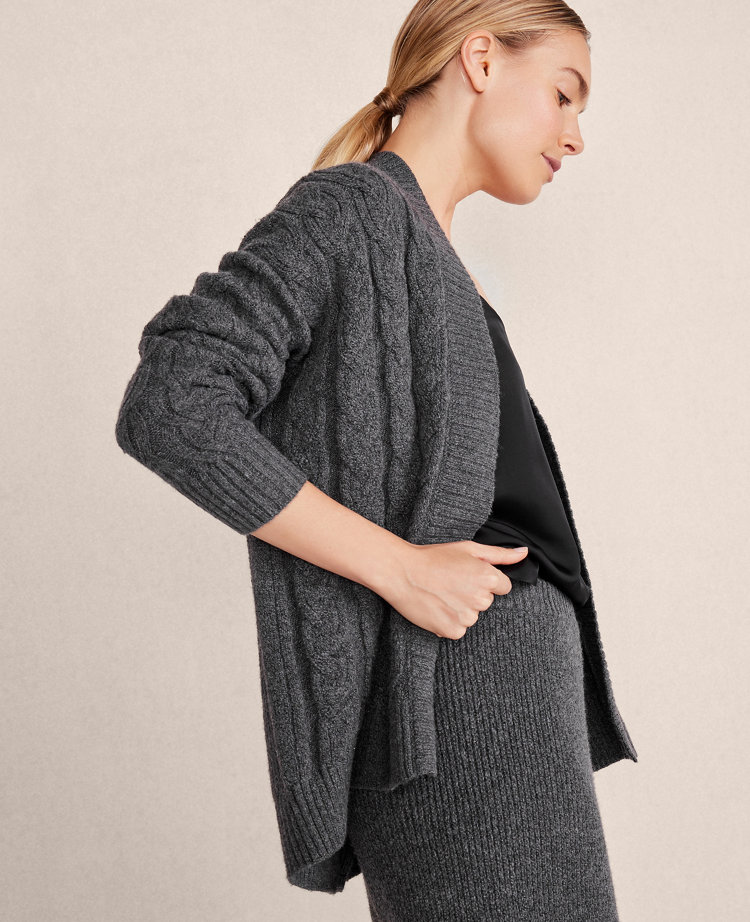 Haven Well Within Organic Cotton Blend Cable Cocoon Cardigan