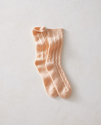 Ann Taylor Haven Well Within Cashmere Cable Knit Socks In Pink