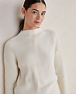 Haven Well Within Organic Cotton Mixed Rib Mock Neck Sweater carousel Product Image 6