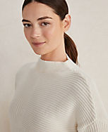 Haven Well Within Organic Cotton Mixed Rib Mock Neck Sweater carousel Product Image 7