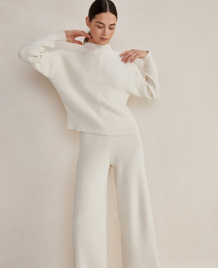 WASHABLE KNIT RIBBED PANTS