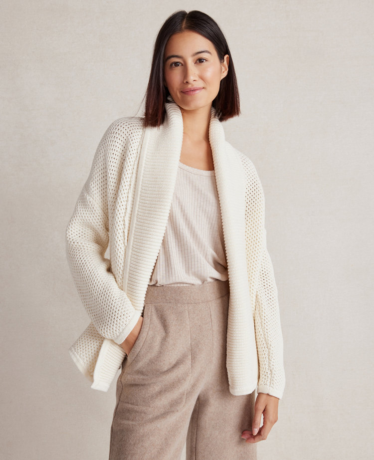 Ann taylor cashmere cardigan best sale