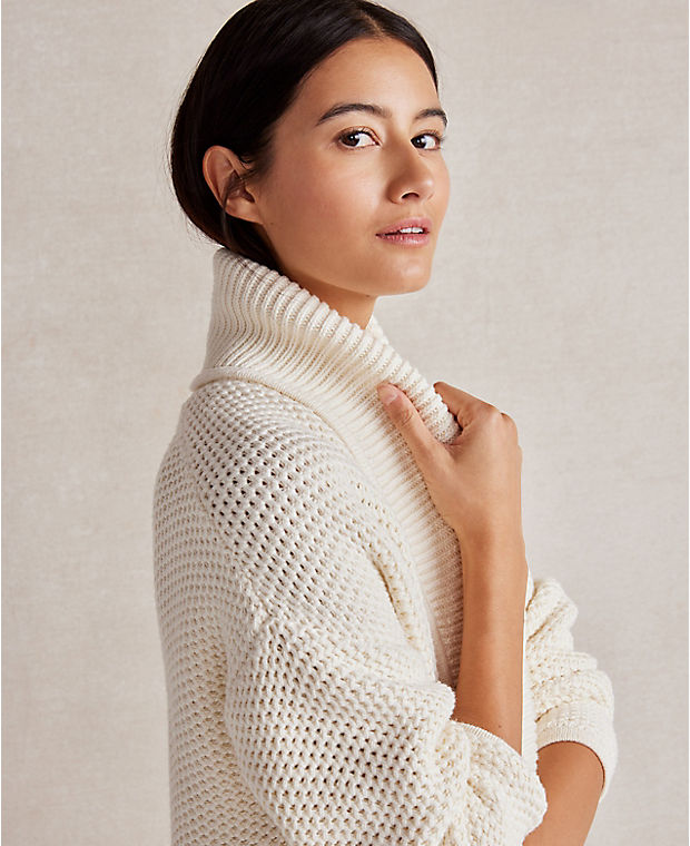 Haven Well Within Organic Cotton Honeycomb Shawl Cardigan