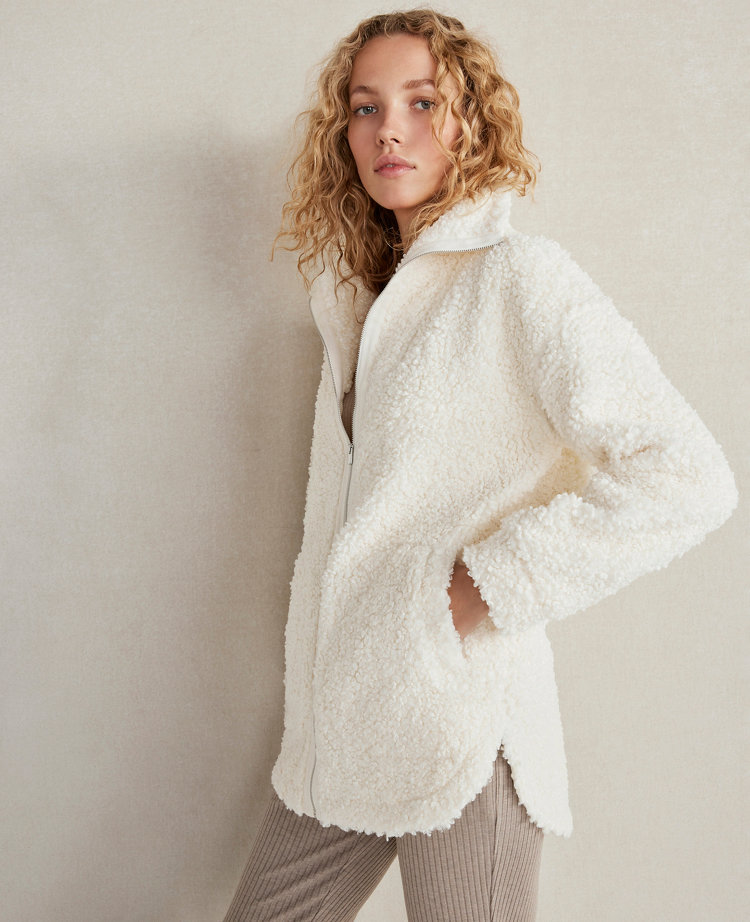 Haven Well Within Sherpa Zip Jacket - Ivory