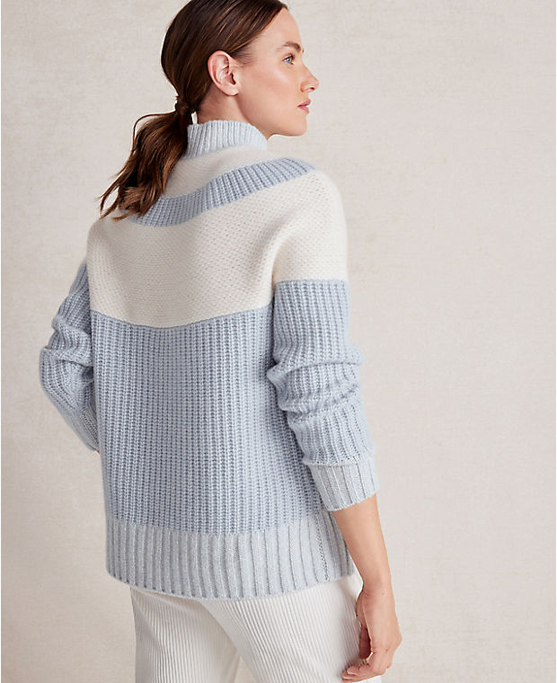 Haven Well Within Cashmere Colorblock Yoke Sweater