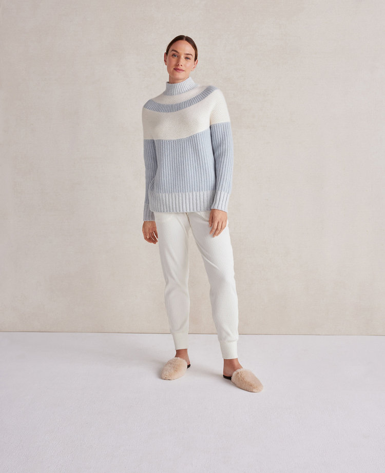 Haven Well Within Cashmere Colorblock Yoke Sweater