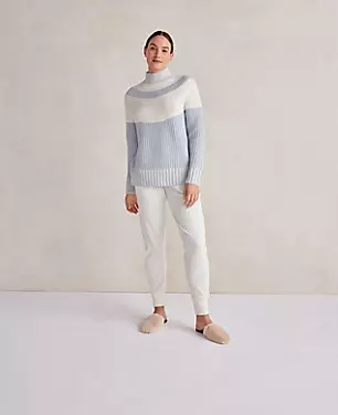 Haven Well Within Cashmere Colorblock Yoke Sweater carousel Product Image 3