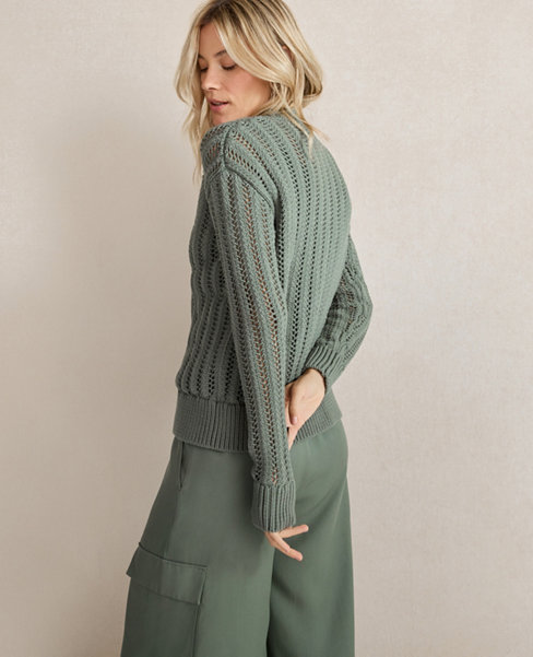 Haven Well Within Open Stitch Cardigan