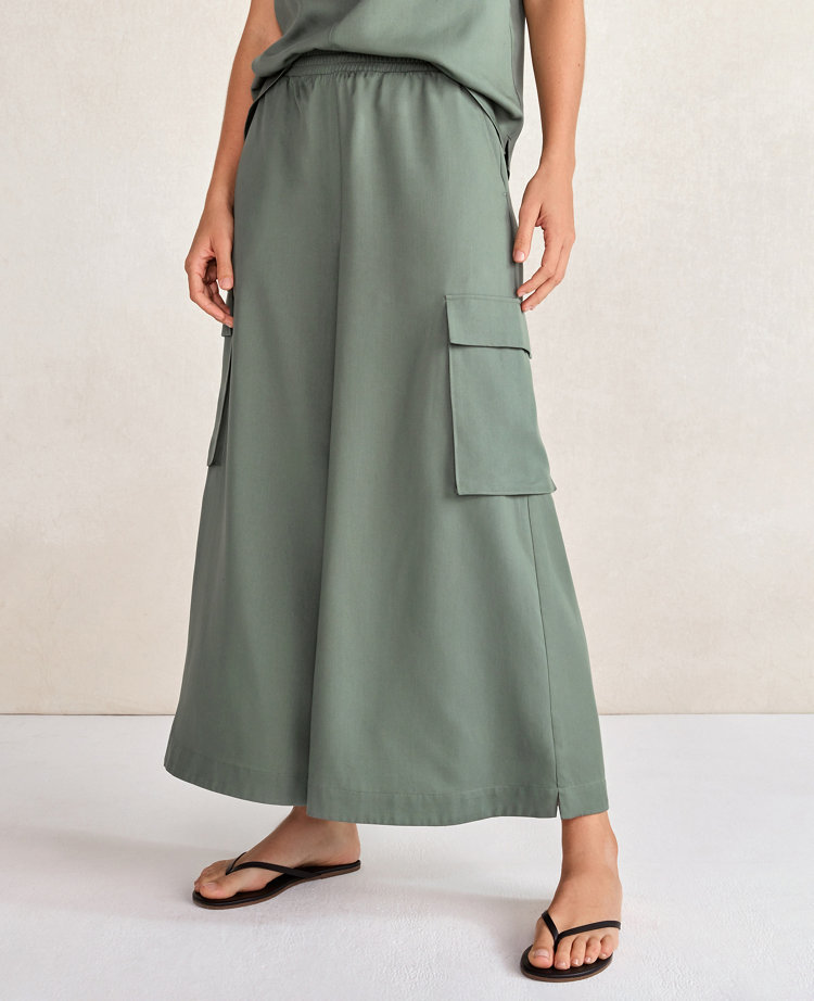 Haven Well Within Drapey Twill Cargo Culottes