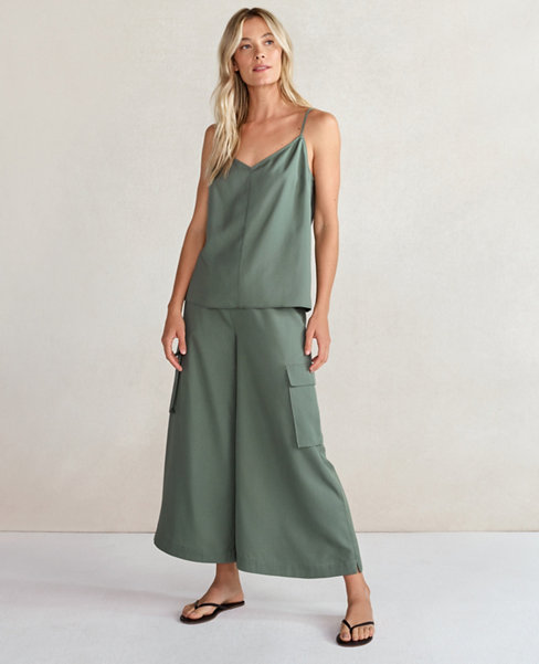 Haven Well Within Drapey Twill Cargo Culottes