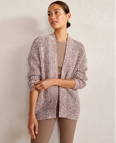 Haven Well Within Marled Knit Cocoon Cardigan