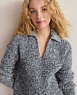 Haven Well Within Marled Knit Polo Sweater carousel Product Image 1