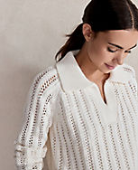 Haven Well Within Open Stitch Johnny Collar Sweater carousel Product Image 2