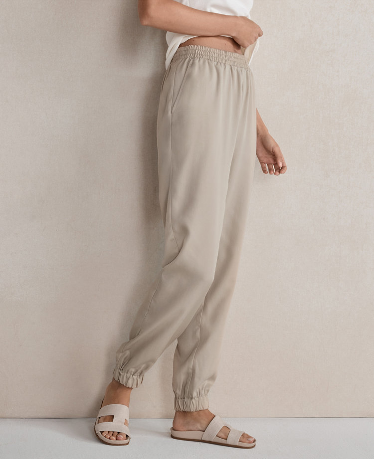 Haven Well Within Organic Cotton Blend Split Hem Flare Leg Pants