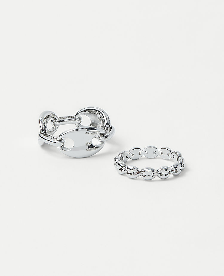 Chain Link Ring Set