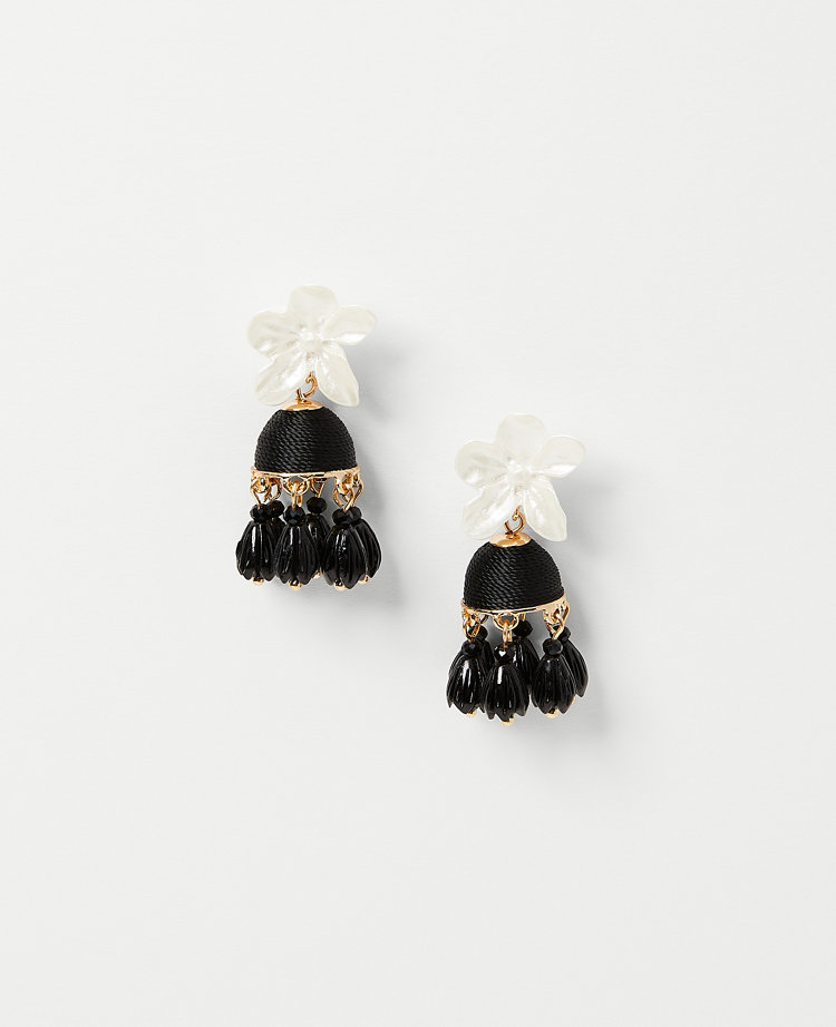 Floral Tassel Earrings