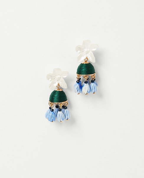 Floral Tassel Earrings