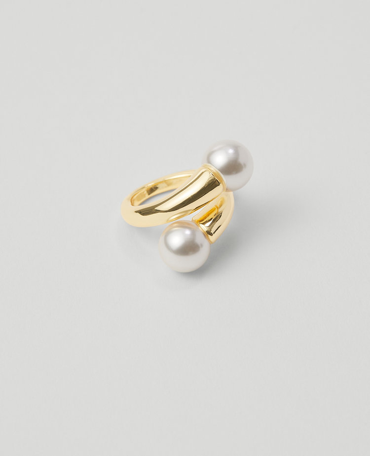 Double Pearlized Wrap Ring
