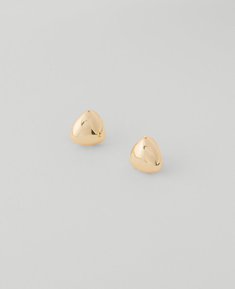 Metal Teardrop Stud Earrings