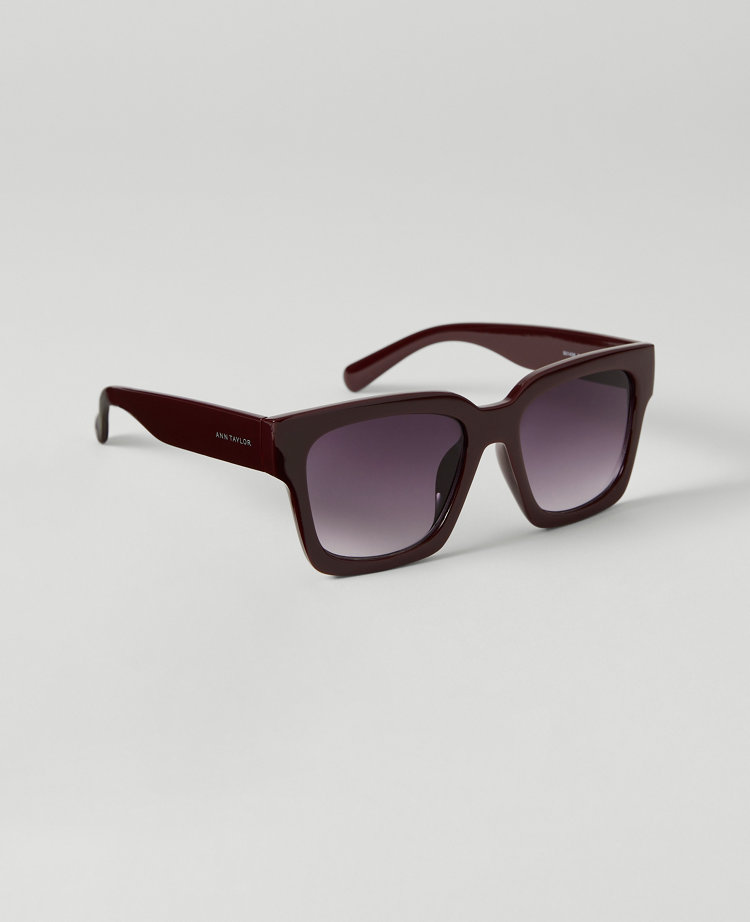 Oversized Curved Square Sunglasses