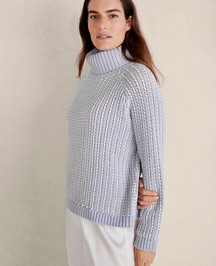 Haven Well Within Cotton Blend Textured Turtleneck Sweater