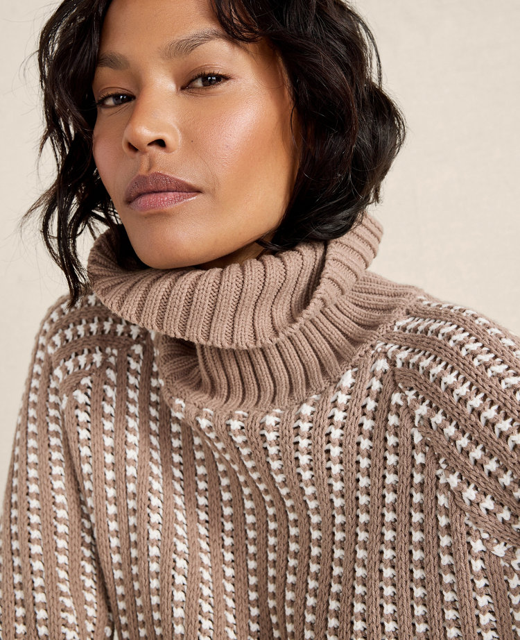 Haven Well Within Cotton Blend Textured Turtleneck Sweater