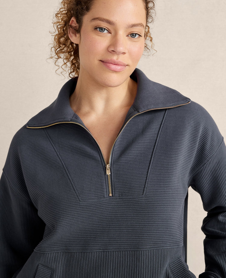 Haven Well Within Balance Organic Cotton Ottoman Half-Zip