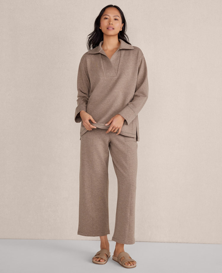 Haven Well Within Tencel Fleece Crossover Johnny Collar Pullover