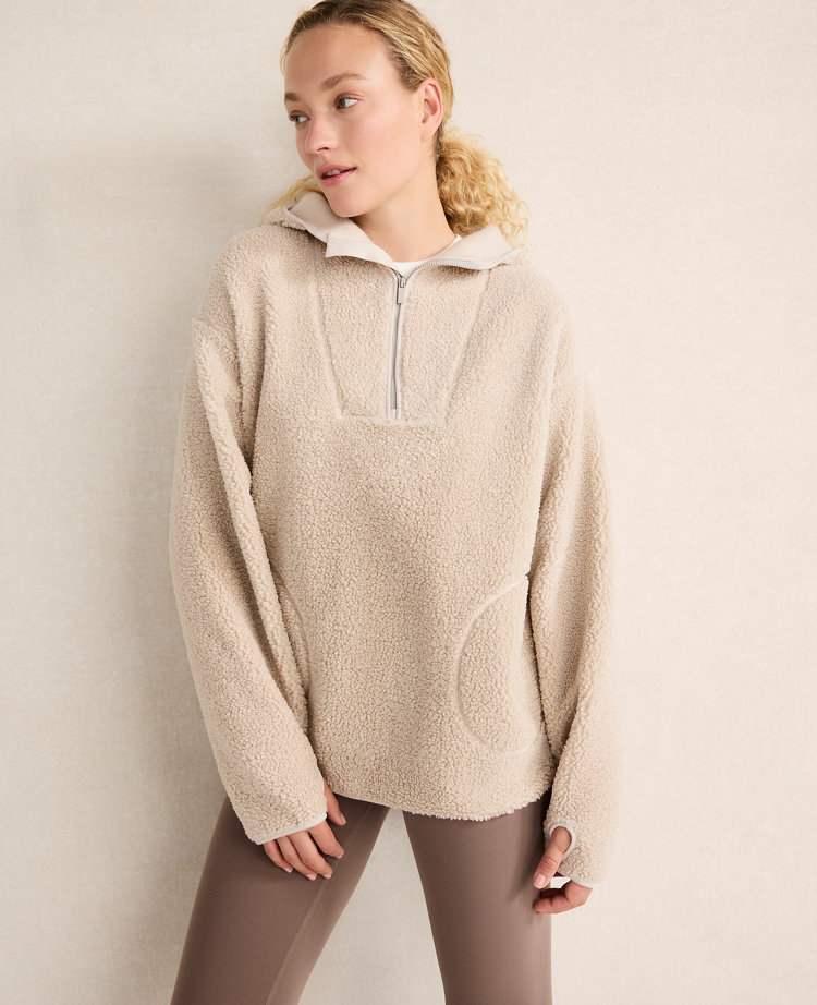 Haven Well Within Curly Sherpa Quarter-Zip Hoodie