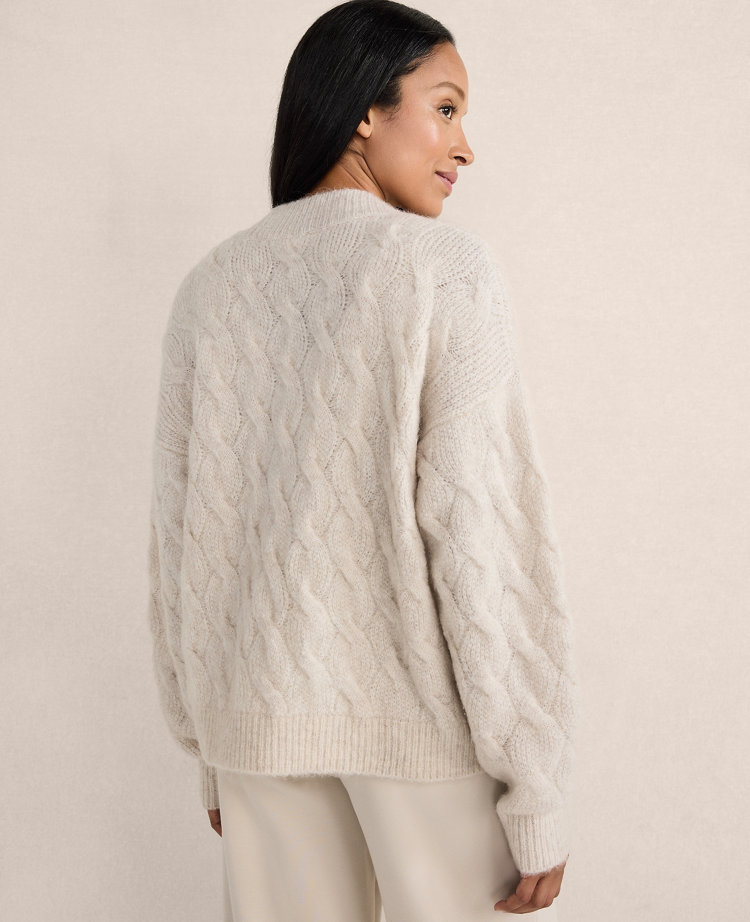 Haven Well Within Lofty Knit Cable V-Neck Cardigan