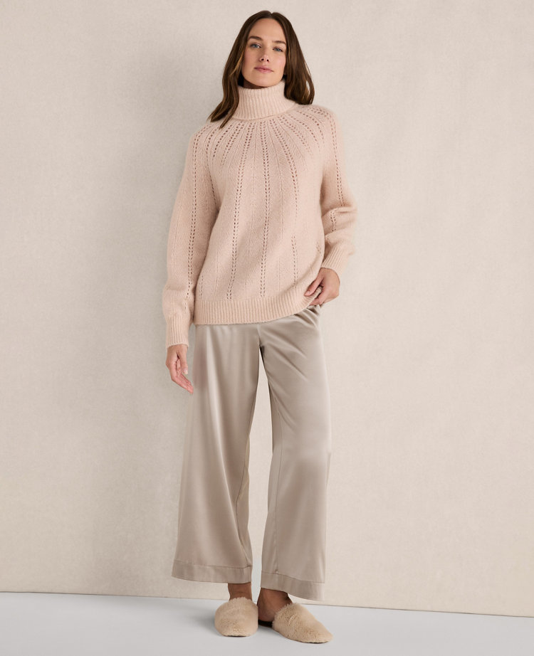 Haven Well Within Lofty Knit Pointelle Turtleneck Sweater