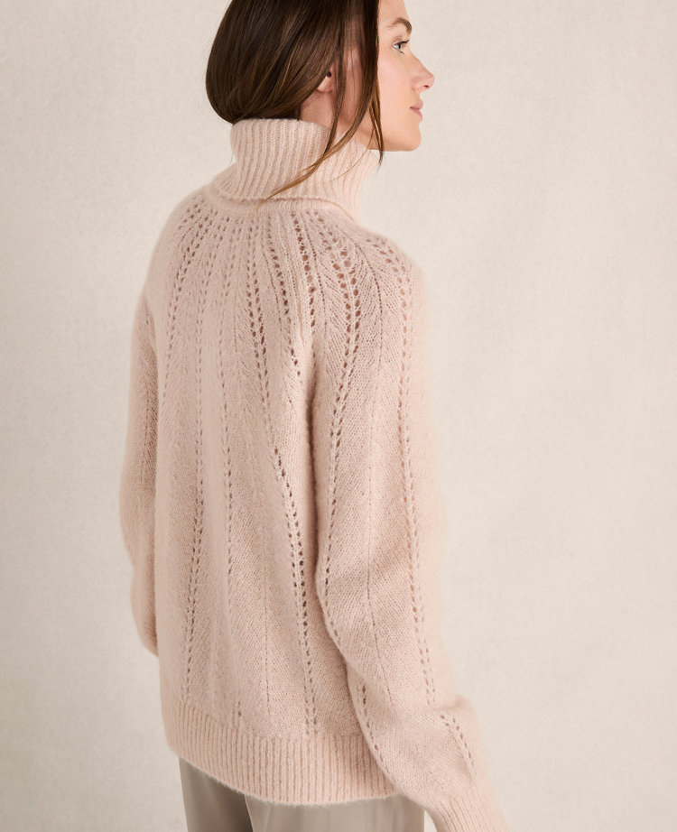 Haven Well Within Lofty Knit Pointelle Turtleneck Sweater