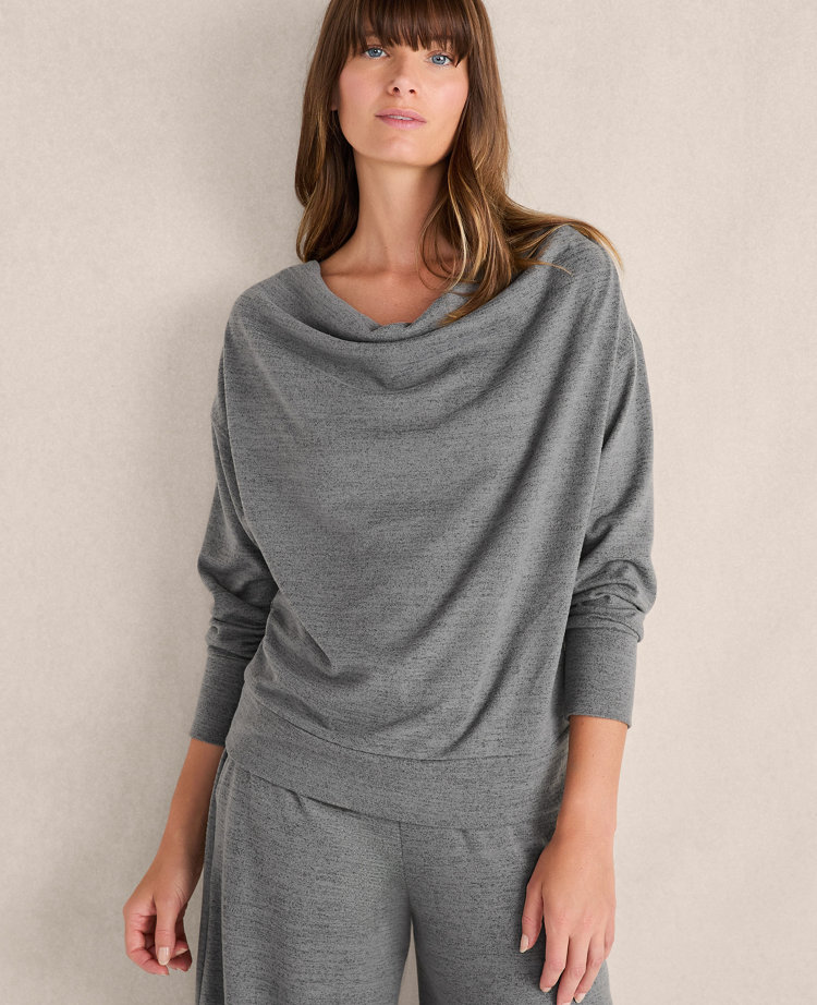 Haven Well Within Sweater Knit Drape-Front Pullover