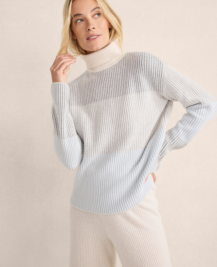 Haven Well Within Plaited Cashmere Turtleneck Sweater