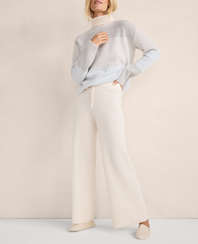 Haven Well Within Plaited Cashmere Turtleneck Sweater