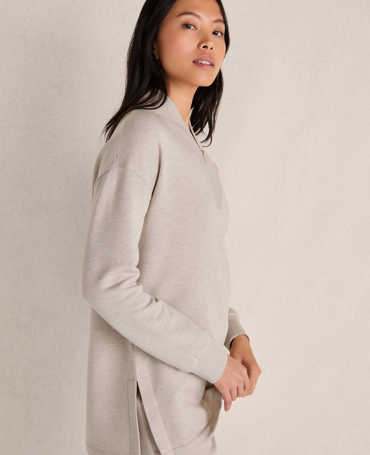 Haven Well Within Fleece Quarter-Zip Tunic Pullover