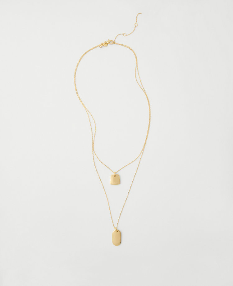 Double Chain Nugget Necklace