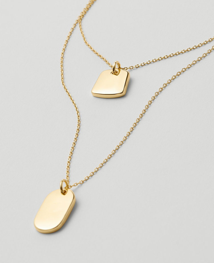 Double Chain Nugget Necklace