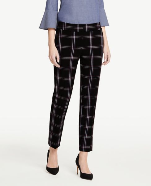 ankle plaid pants