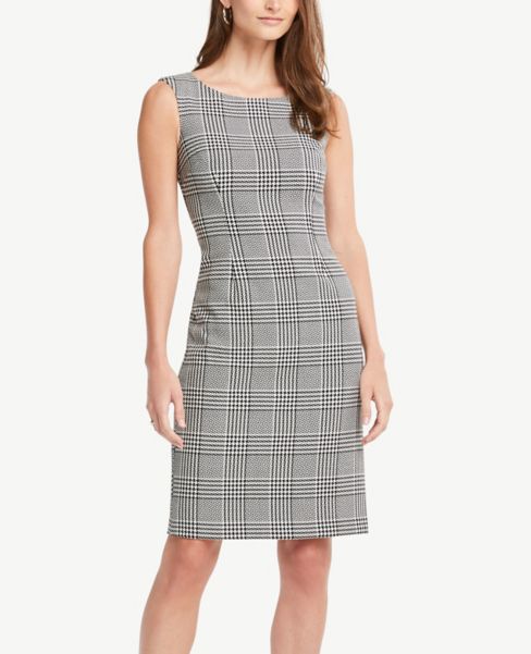 plaid sheath dress