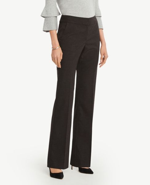 petite checked trousers